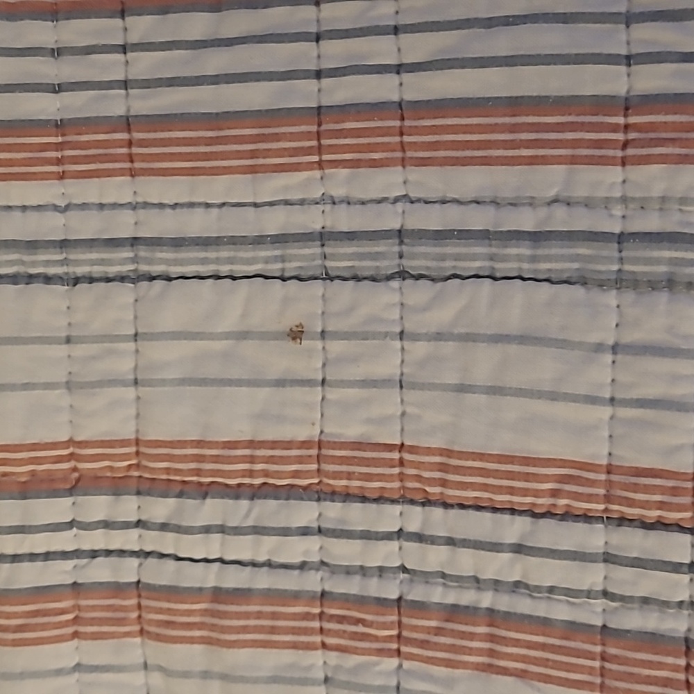 Nautical Reversibke  Striped Quilt Set Twin - Picture 5 of 5